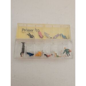 Vintage Preiser Miniaturfiguren 1/90 Scale Mini Figures Train Accessory 11PCS